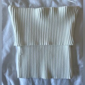 Zara  Rib Knit Bandeau Top